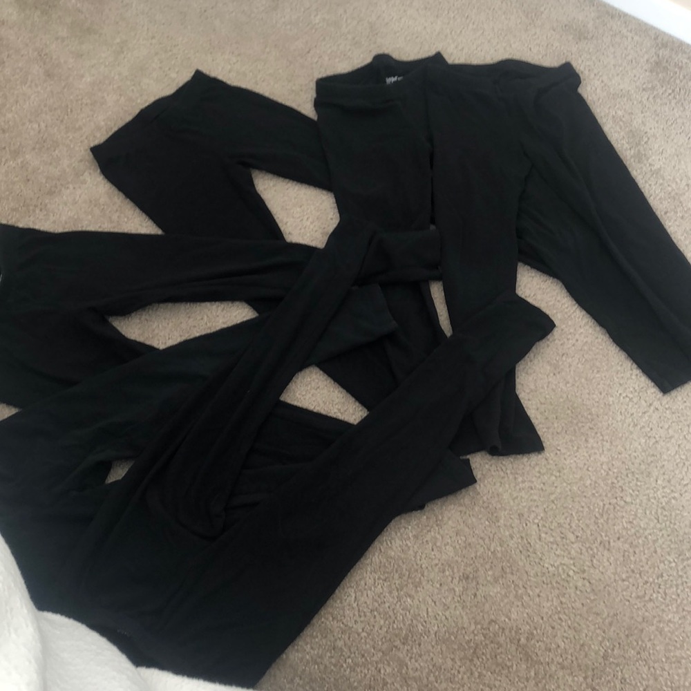 6 pairs of black leggings from target full length